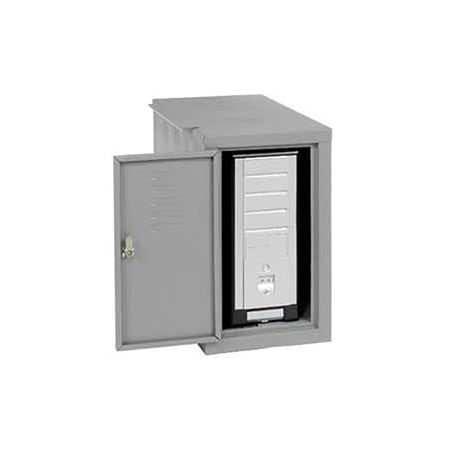 Global Industrial Computer Cabinet Side Car, Gray, 12-1/8W x 22-1/2D x 21-1/2H 253701GY